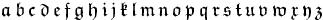 \mathfrak{a\,b\,c\,d\,e\,f\,g\,h\,i\,j\,k\,l\,m \,n\,o\,p\,q\,r\,s\,t\,u\,v\,w\,x\,y\,z}