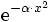 \mathrm{e}^{- \alpha \cdot x^2}