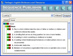 Screenshot TheSage's English Dictionary and Thesaurus