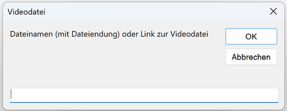 Ansicht Video Dialog Marp Menü